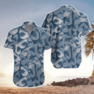 Funny Pattern Shark Hawaiian Shirt For Shark Lovers