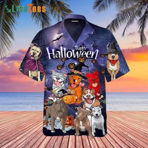 Funny Pitbull Halloween Trendy Hawaiian Shirt, Dog Trendy Hawaiian Shirt Perfect Gifts For Your Loved Ones