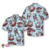 Funny Santa Claus With Machine Gun Christmas Hawaiian Shirt, Funny Santa Claus Hawaiian Shirt