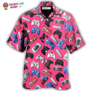 Game A Pink Video Game So Fun Hawaiian Shirt – Trendy KLA