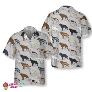 German Shepherd Dog Hawaiian Shirt, Funny German Shepherd Shirt, Dog Hawaiian Shirt For Adults