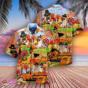 German Shepherd Dog Lovers Happy Thanksgiving Hawaiian Shirt Special