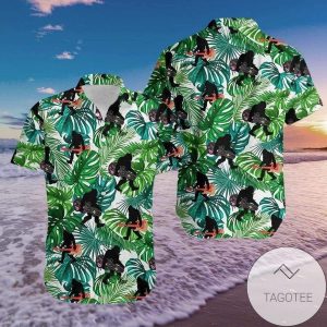 Get Here Guitarist Bigfoot Love Music Summer Vibe Tropical Hawaiian Shirts