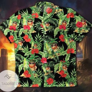 Get Here IrisLeprechaun WitFlower Happy St Patricks Day Hawaiian Shirt