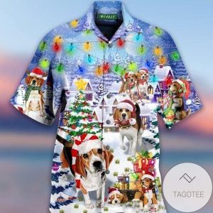 Get Now Christmas Lovely Beagle Snowy Hawaiian Shirts