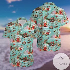 Get Now Hawaiian Shirts Christmas Santa Claus Scuba Diving