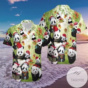 Get Now Hawaiian Shirts Panda Claus Christmas