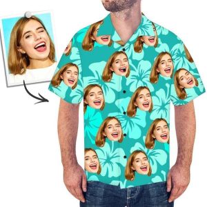 Giggles and Grins Fiesta: Funny Custom Face Hawaiian Shirt