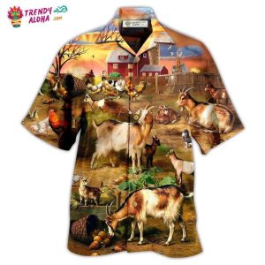 Goat Love Funny Farm Hawaiian Shirt – Trendy KLA