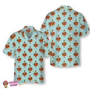 Gobble Gobble Thanksgiving Turkey Shirt, Thanksgiving Hawaiian Shirt For Men