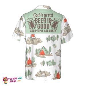 God Is Great Beer Is Good Hawaiian Shirt