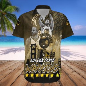 Golden State Warriors Hawaii Shirt Personalized Gold Blooded Champions – NBA