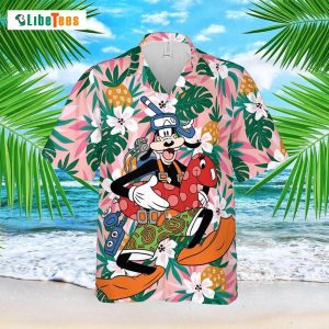 Goofy Dog The Diver Disney Cartoon Graphics, Goofy Trendy Hawaiian Shirt Perfect Gifts For Your Loved Ones