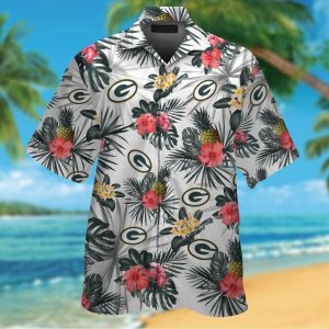 Green Bay Packers Hawaiian Shirt Tropical Trend