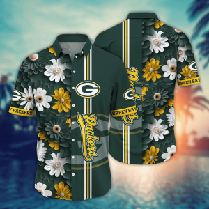 Green Bay Packers NFL Hawaiian Shirt Coconut Water Footie Shirts