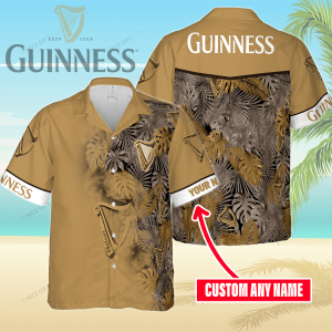 Guinness Custom Name KLA Hawaiian Themed Shirt