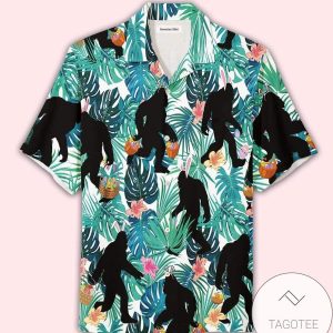 Happy Easter Simple Bunny Bigfoot Squad Eggs Hunt Hawaiian Shirt