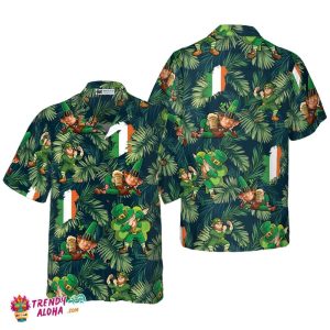 Happy Saint Patrick’s Day Irish Leprechaun Hawaiian Shirt