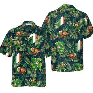 Happy Saint Patrick’s Day Irish Leprechaun Trendy Hawaiian Shirt