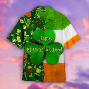 Happy St Patrick’s Day Irish Trendy Hawaiian Shirt For