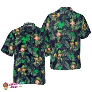 Happy St Patrick’s Day Leprechaun Irish People Proud Hawaiian Shirt