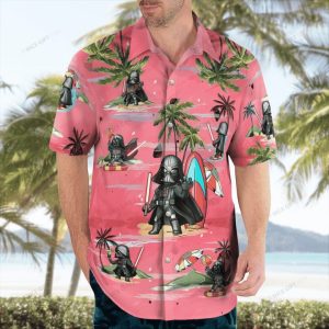 Hawaiian Attire Featuring Darth Vader Star Wars Design