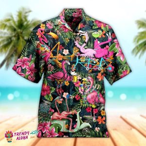 Hawaiian Shirt KLA Flamingo 3D Summer Tropical Hawaiian Shirts, KLA Hawaiian Shirts