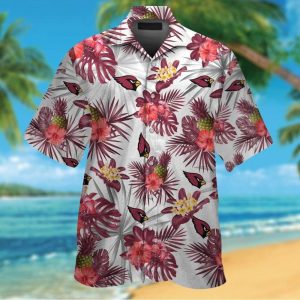 Hawaiian Shirt Arizona Cardinals Tropical Short Sleeve