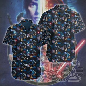 Hawaiian Shirt Portrays the Star Wars Magic in 3D Aesthetics