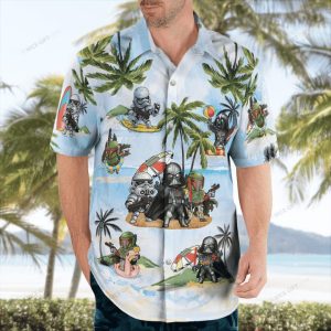 Hawaiian Shirt with Distinctive Star Wars Designing