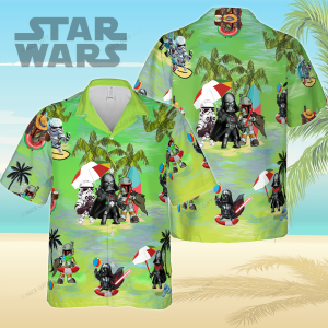 Hawaiian Shirt with Star Wars Essence in 3D Graphics