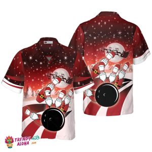 Hawaiian Shirts, Christmas Bowling Shirt Short Sleeve, Christmas Shirt Idea Gift For Men And Women