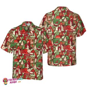 Hawaiian Shirts, Christmas Gift Pattern Shirt Short Sleeve, Christmas Shirt Idea Gift For Men And Women
