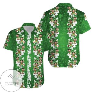 Hawaiian Shirts IrisSt Patricks Day Leprechaun Shamrock