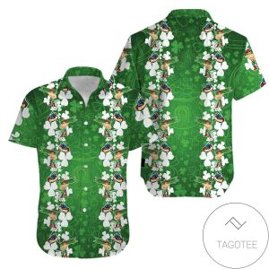 Hawaiian Shirts Ironworker Shamrock Happy Saint Patricks Day