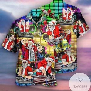 Hawaiian Shirts Live Dj Music Christmas Night Party