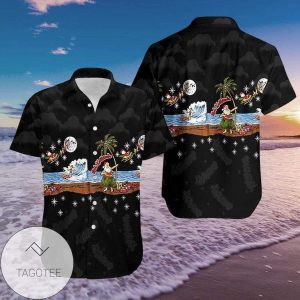 Hawaiian Shirts Santa Hula Mele Kalikimaka Christmas