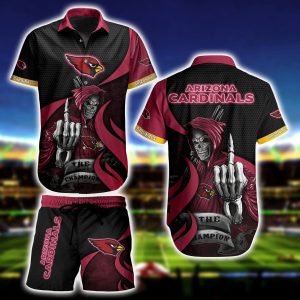 Hawaiian Style Series Arizona Cardinals Shirt Short