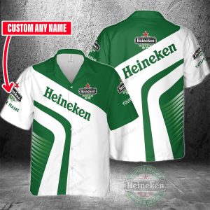 Heineken Custom Hawaiian Shirt Name Personalized