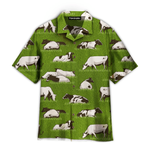 Herd Cows On The Meadow Hawaiian Shirt