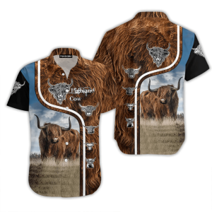 Highland Cattle Cow Hawaiian Shirt