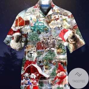 HigQuality Amazing Happy Farm On Christmas Hawaiian Shirts