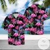 HigQuality Amazing Pink Flamingo Tropical Unisex Hawaiian Shirts