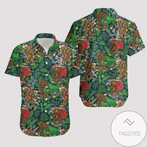 HigQuality Big Foot Christmas Hawaiian Shirts