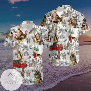 HigQuality Christmas German Shepherds Hawaiian Shirts