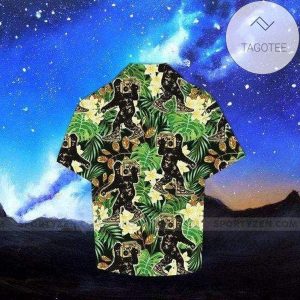 Hiphop Oldschool Bigfoot Summer Vibe Tropical Hawaiian Shirts