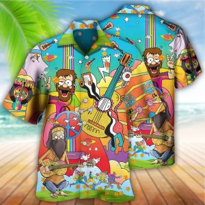 Hippie Peace Life Funny Style Hawaiian Shirt