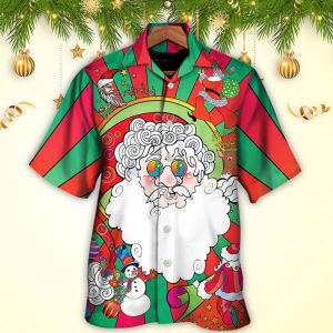 Hippie Santa Fantasy World Unreal Hawaiian Shirt