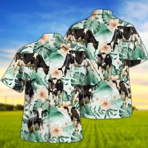 Holstein Trendy Hawaiian Shirt For Farm Lovers – Holstein Cow Trendy Hawaiian Shirt, Trendy Hawaiian Shirt For Men And Women