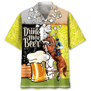 Horse Beer Trendy Hawaiian Shirt